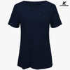 KFSUNNUN Solid Color Burnt Round Neck Short-Sleeved T-Shirts Women'S Top