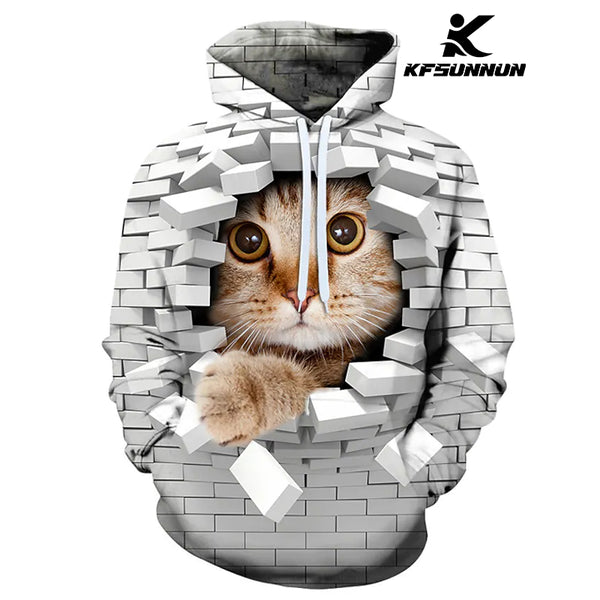 Men's Hoodie Pullover Sweatshirt Hooded 3D Print Basic Designer Casual Clothing Apparel