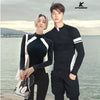 KFSUNNUN 5 Pieces Sets Couple UPF 50+ Skins Rash Guard Long Sleeves