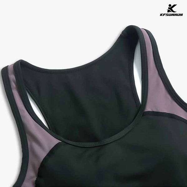 KFSUNNUN 5 Pieces Women Workout Outfits Athletic Sets Sport Suits Yoga Gym Fitness Exercise Clothes Jogging Tracksuits