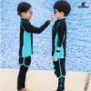 KFSUNNUN 5 Pieces Sets Parent-child UPF 50+ Skins Rash Guard Long Sleeves