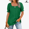 KFSUNNUN Sweaters For Women Long Sleeve V Neck Solid Color Fashion T-Shirts